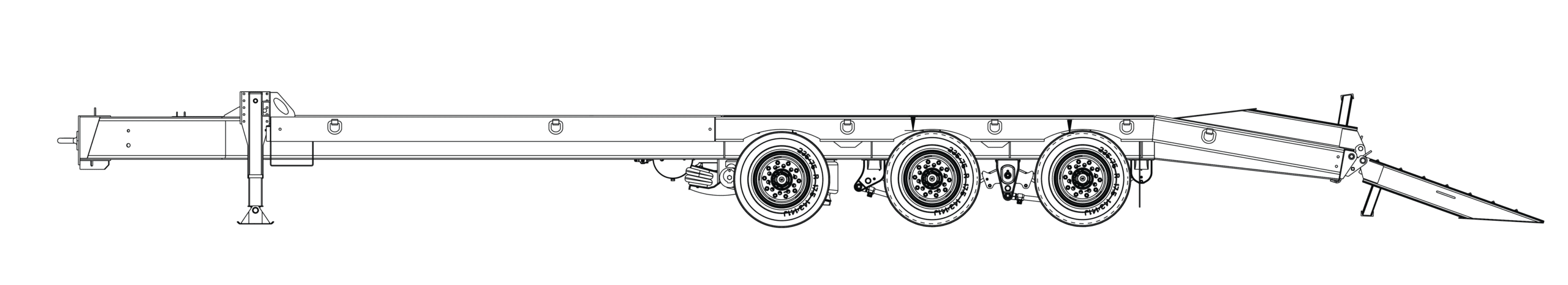 25 Ton Tag-A-Long Trailers Globe Trailer