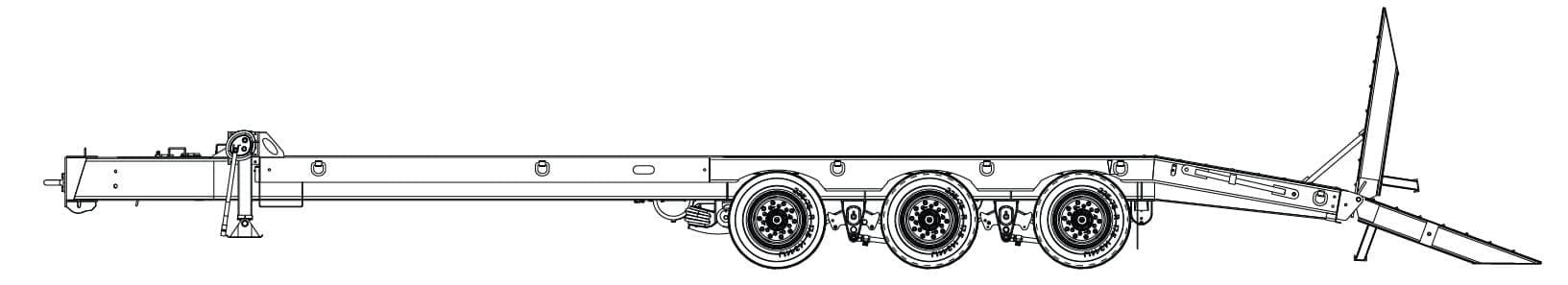 25 Ton Tag-A-Long Trailers Globe Trailer