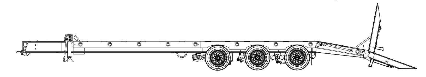 25 Ton Tag-A-Long Trailers Globe Trailer