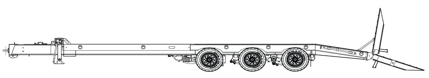 25 Ton Tag-A-Long Trailers Globe Trailer