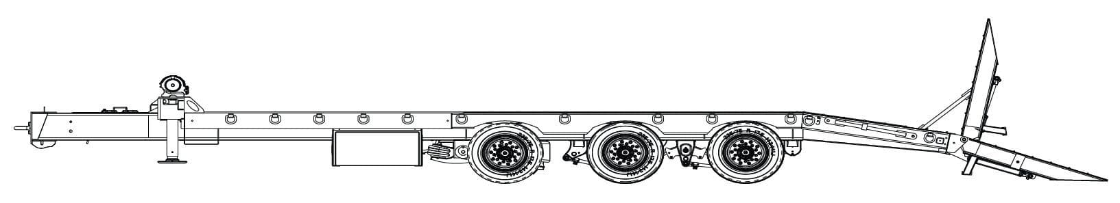 25 Ton Tag-A-Long Trailers Globe Trailer