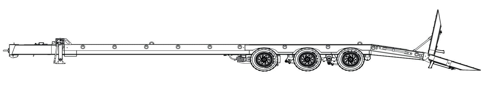 25 Ton Tag-A-Long Trailers Globe Trailer