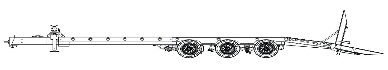 25 Ton Tag-A-Long Trailers Globe Trailer