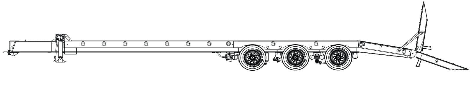 25 Ton Tag-A-Long Trailers Globe Trailer