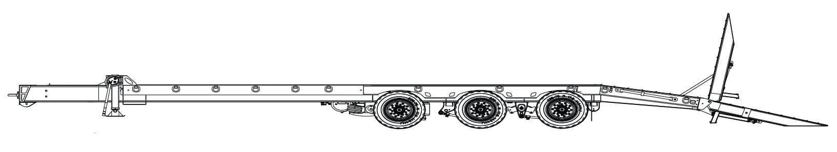 25 Ton Tag-A-Long Trailers Globe Trailer