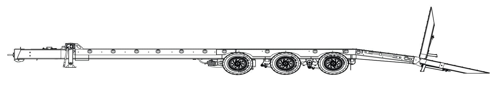 25 Ton Tag-A-Long Trailers Globe Trailer