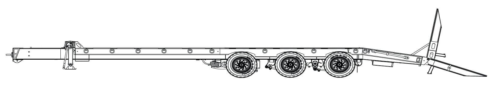 25 Ton Tag-A-Long Trailers Globe Trailer