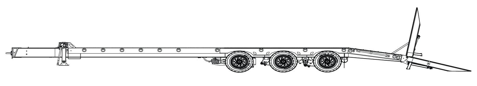 25 Ton Tag-A-Long Trailers Globe Trailer