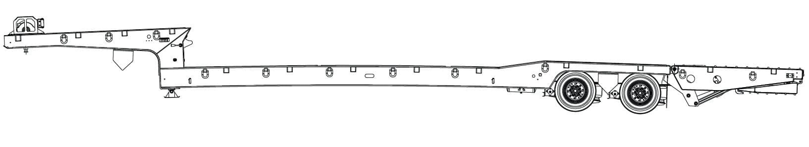 35-50 Ton Hydraulic Tail Globe Trailer