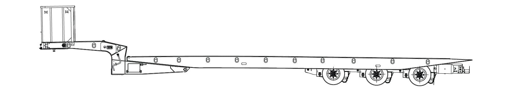40-55 Ton Sliding Axle Globe Trailer