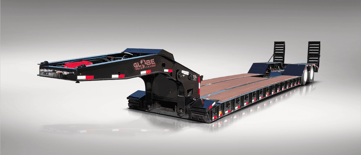 35–40 Ton Globe lowboy trailer
