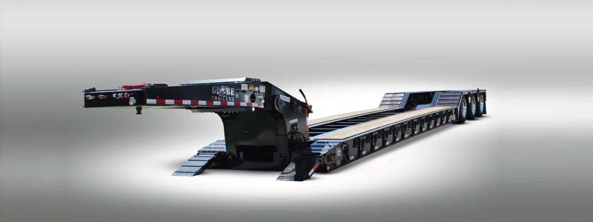 50–55 Ton Globe lowboy trailer