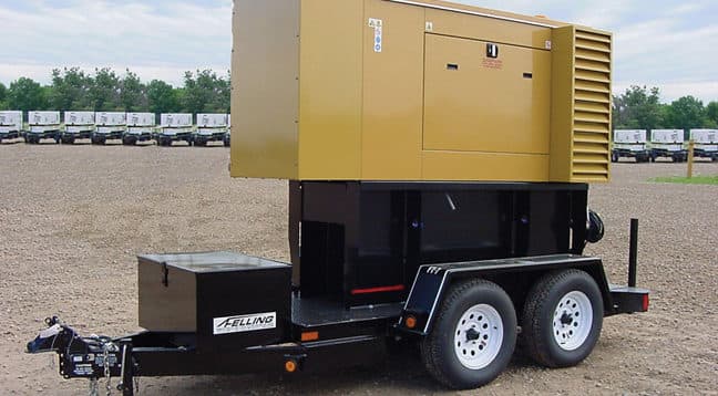 FT-7 Gen generator trailer mounted with customer's equipment