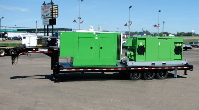 FT-24-3 GEN custom green generator trailers