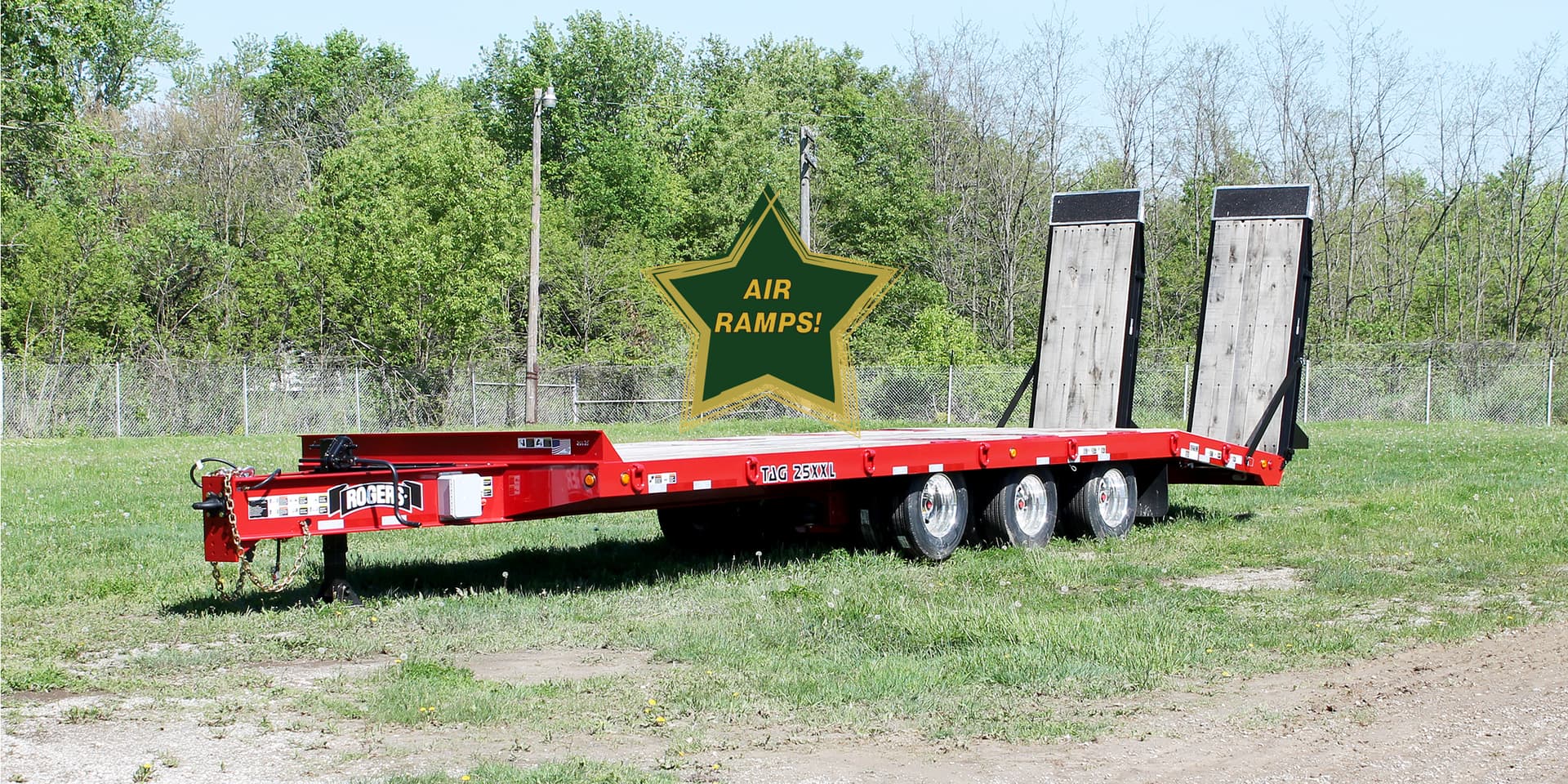 ROGERS TAG25XXL-AL Air Ramps trailer