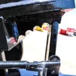 The adjustable gooseneck has a 5-position door that allows flexibility from normal height position.