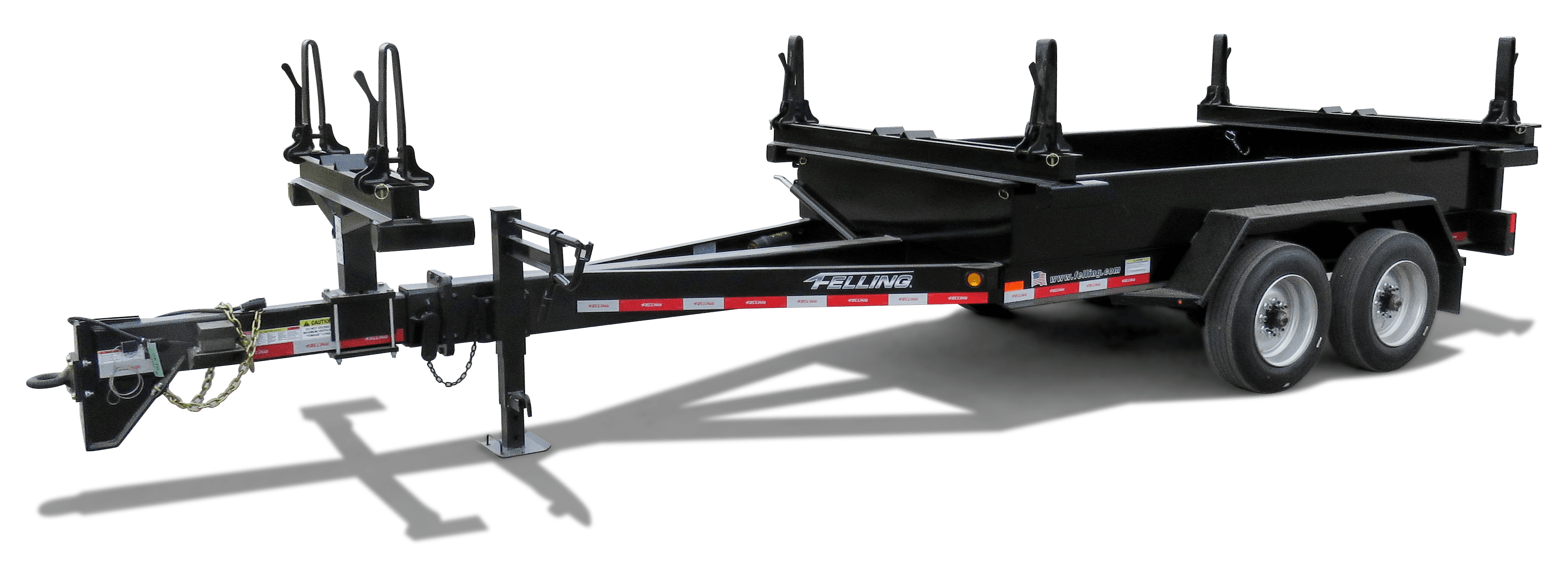 Utility Pole Cargo Dump Trailers – Public Utility Felling Trailers