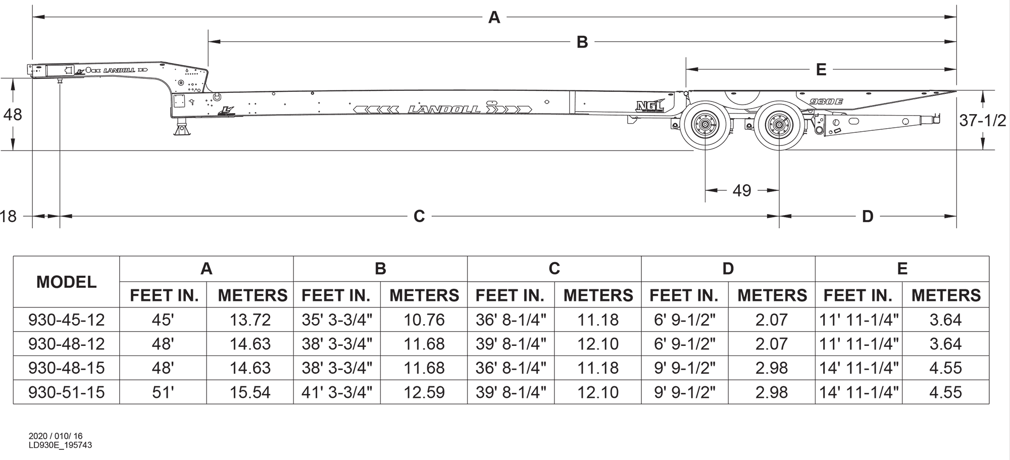 930E Traveling Tail Trailer trailer