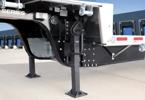 Steel Aluminum Step Deck Trailer with Gooseneck trailer