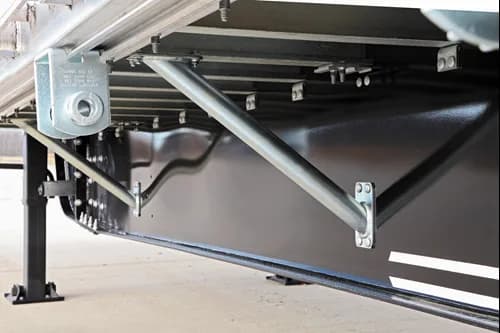 Steel Aluminum Step Deck Trailer with Gooseneck trailer