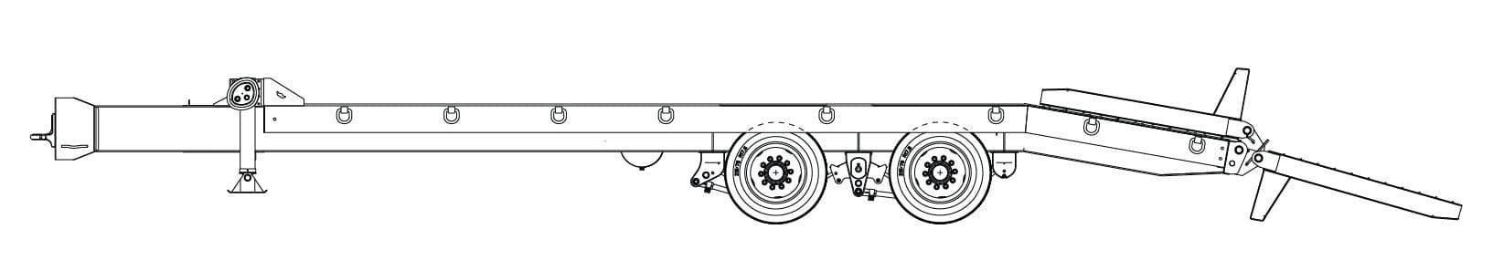 20 Ton Tag-A-Long Trailers Globe Trailer