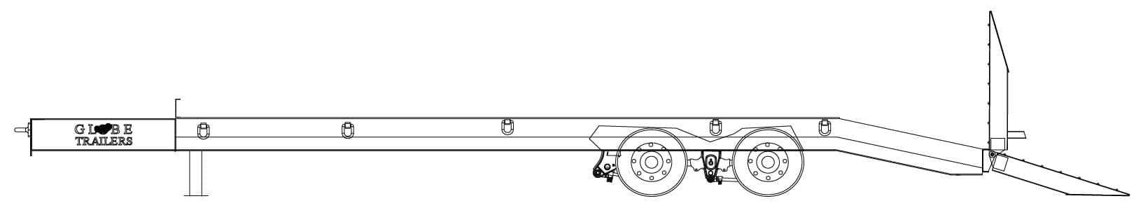 20 Ton Tag-A-Long Trailers Globe Trailer