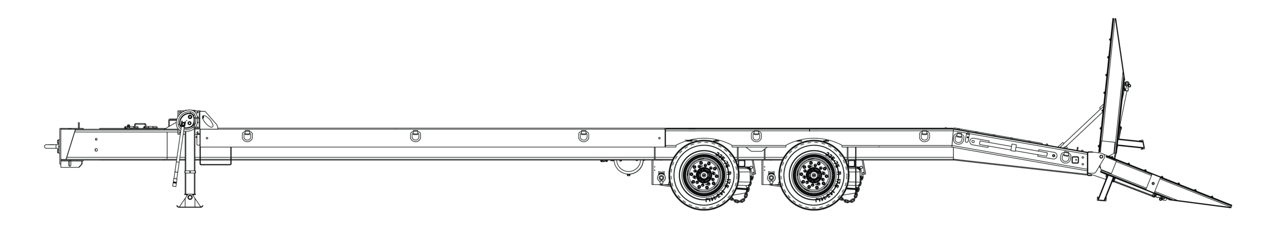 20 Ton Tag-A-Long Trailers Globe Trailer