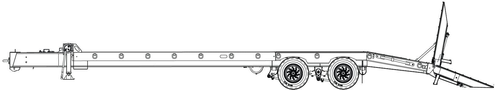 20 Ton Tag-A-Long Trailers Globe Trailer