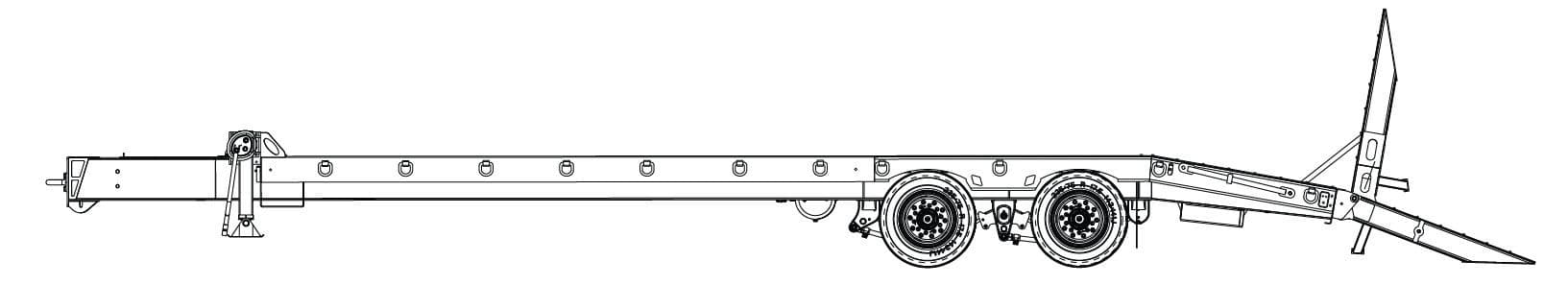 20 Ton Tag-A-Long Trailers Globe Trailer