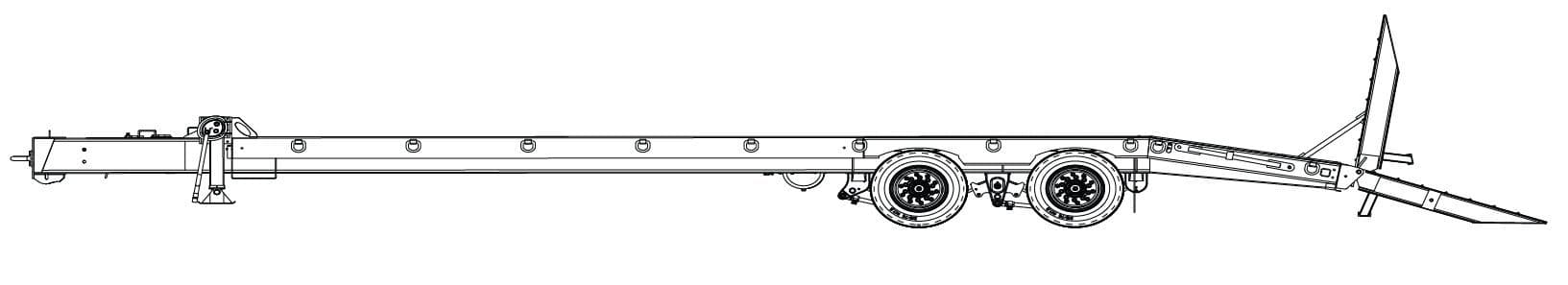 20 Ton Tag-A-Long Trailers Globe Trailer