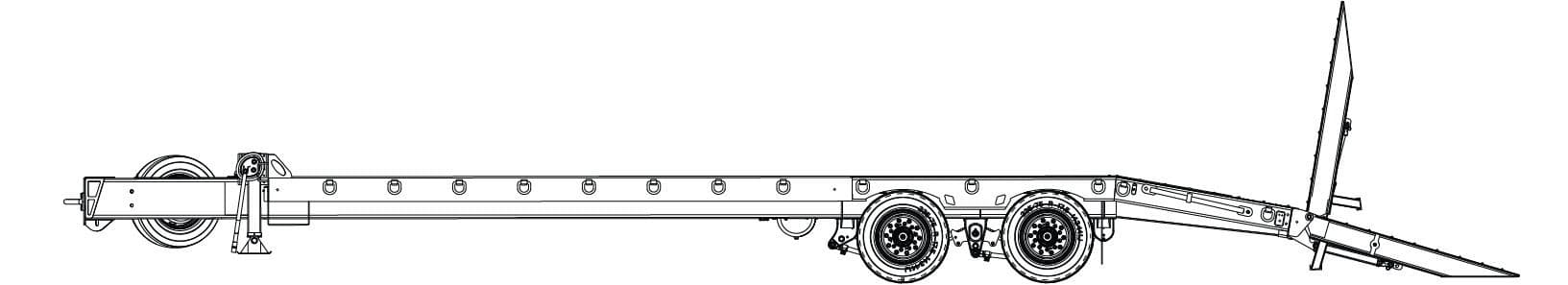 20 Ton Tag-A-Long Trailers Globe Trailer
