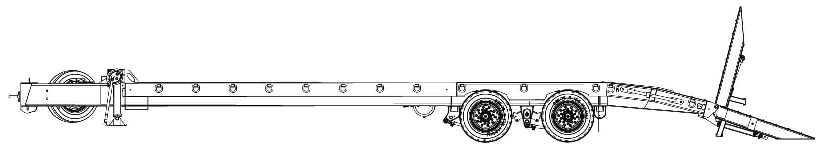 20 Ton Tag-A-Long Trailers Globe Trailer