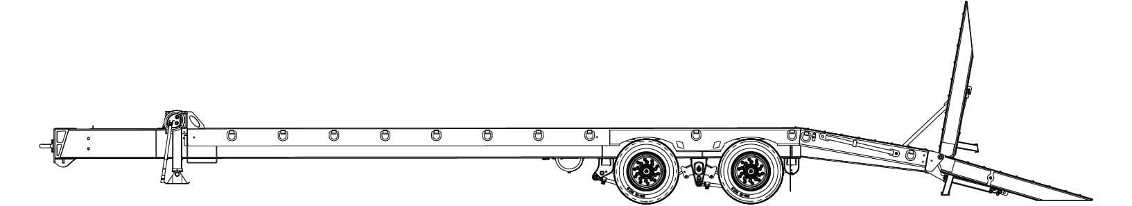 20 Ton Tag-A-Long Trailers Globe Trailer