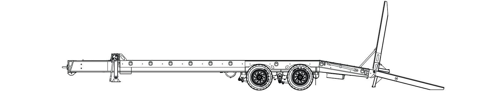 20 Ton Tag-A-Long Trailers Globe Trailer