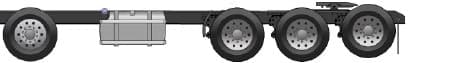 8 by 4 axle configuration with Tag Axle