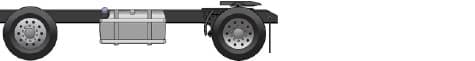 Four by two axle configuration