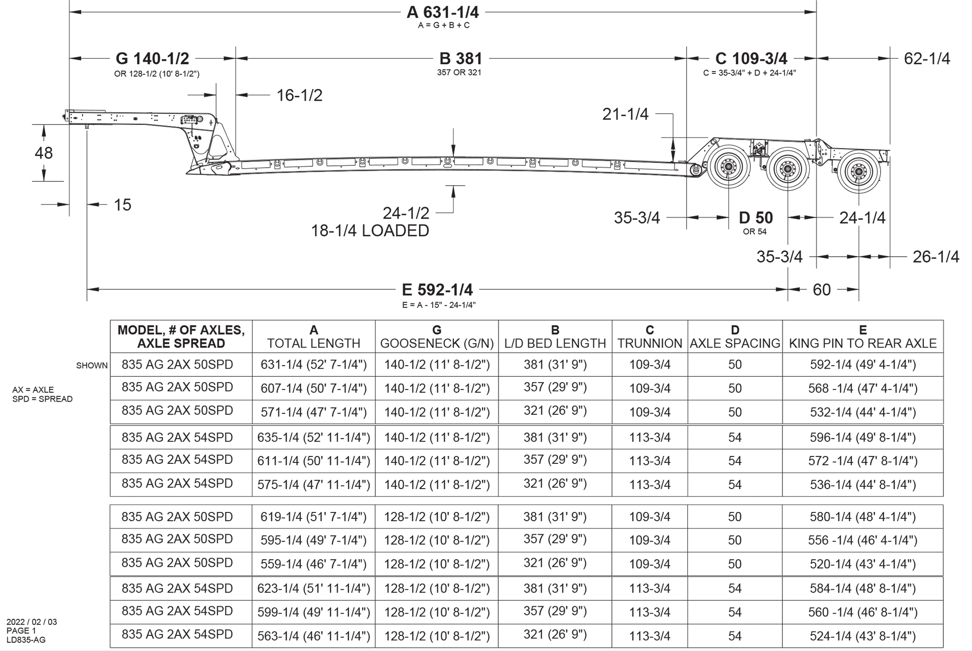 835-AG Detachable Trailer trailer